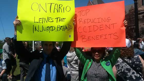 Protest Against New Insurance Laws